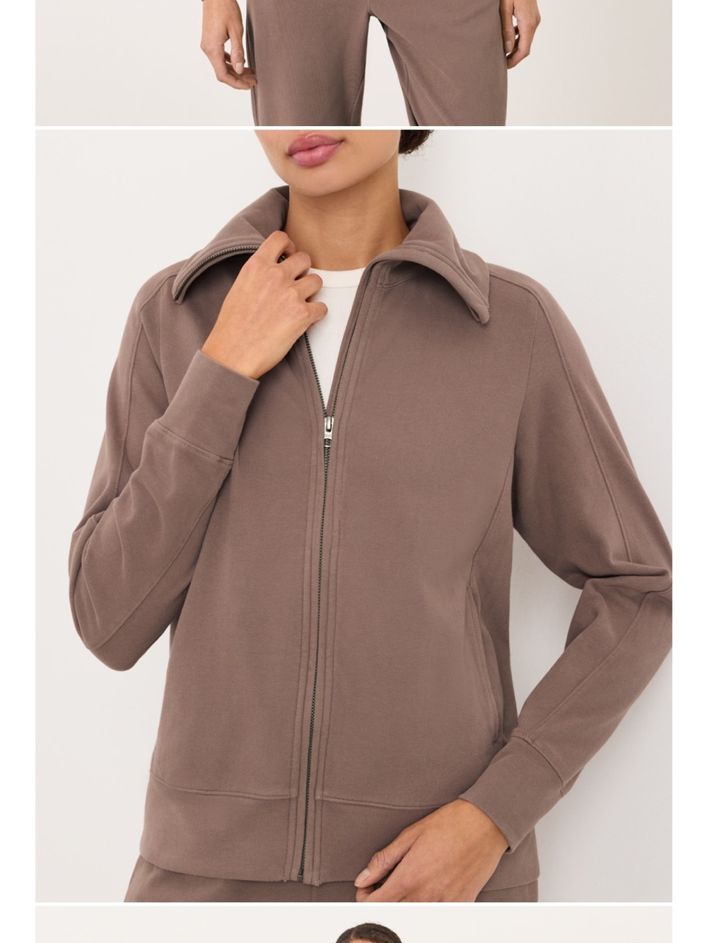Pact Women's Deep Taupe CloudKnit Jacket